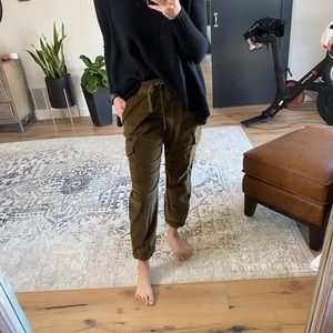 SANCTUARY olive cargo joggers size L